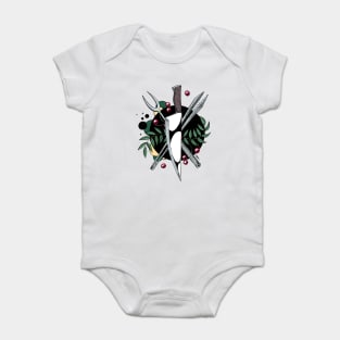 Chef Crest Logo - Tattoo Style Baby Bodysuit